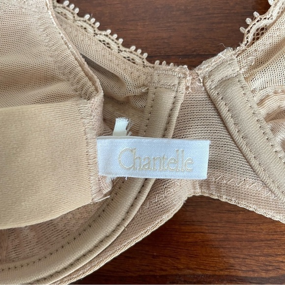 Chantelle Parisian Plunge Underwire Bra, Nubuck, 32D - Picture 5 of 6